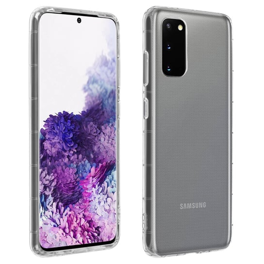 Elastyczne silikonowe etui typu Bumper do Samsunga Galaxy S20 Resistant-przezroczyste Avizar