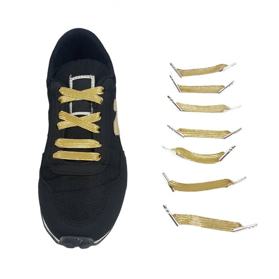 Elastyczne sznurowadła gumki sznurówki bez wiązania butów [KOLOR: ZŁOTY] Inna marka