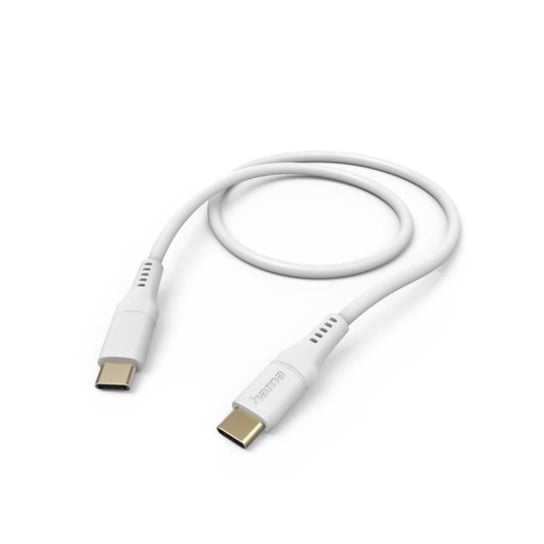 „ELASTYCZNY” KABEL ŁADOWANIA, USB-C - USB-C, 1,5 M, SILIKON, BIAŁY HA Inna marka