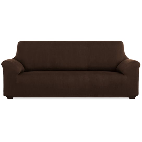 Elastyczny pokrowiec pokrycie na sofę 3 osobową, INCA, brąz BELMARTI
