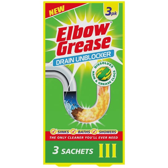 Elbow Grease proszek do udrażniania rur saszetki 3 x 25 g Inny producent