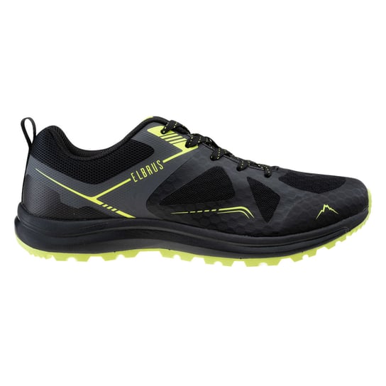 Elbrus, Buty sportowe męskie, Egmont Black/Dark grey/Lime, 41 ELBRUS