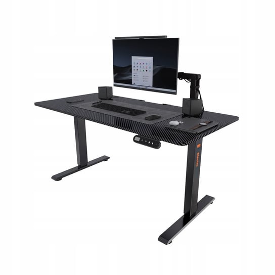 Electroprime Biurko gamingowe z podnoszonym blatem Flow czarne (120x60cm) ElectroPrime