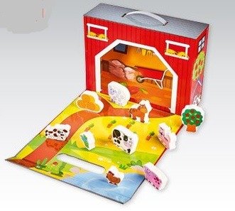 Elefun Toys, zestaw kreatywny Farma w walizce elefun toys