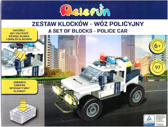 Elefun Zestaw Klocków - Wóz Policyjny 99087 Elefun