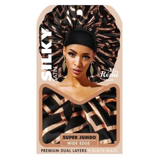 Elegancka Czapka Satynowa Annie Ms Remi w Black Maze XXL Inna marka