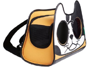 Elegancka designerska torebka-transporter na kota SMART KITTY, żółty Smart Kitty