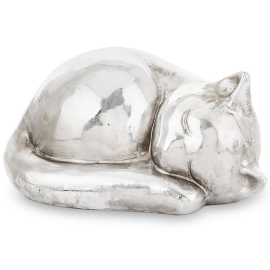 Elegancka figurka ceramiczna - śpiący kot Kate 22 cm Duwen