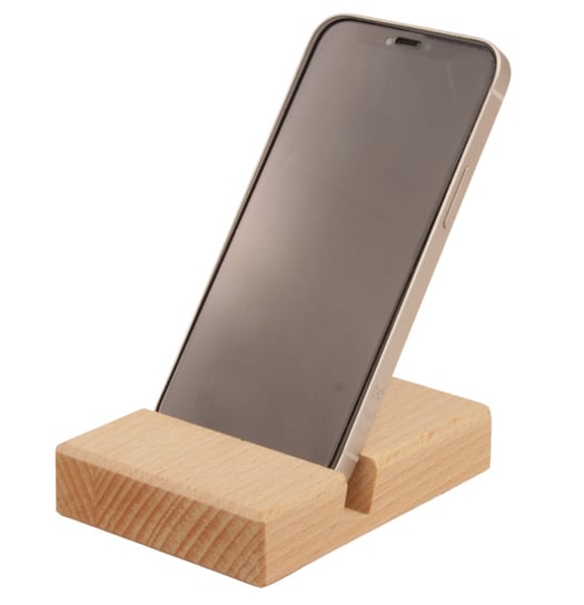 Elegancka podstawka drewniana pod telefon - Stylowe i praktyczne rozwiązanie dla telefonu Woodcarver