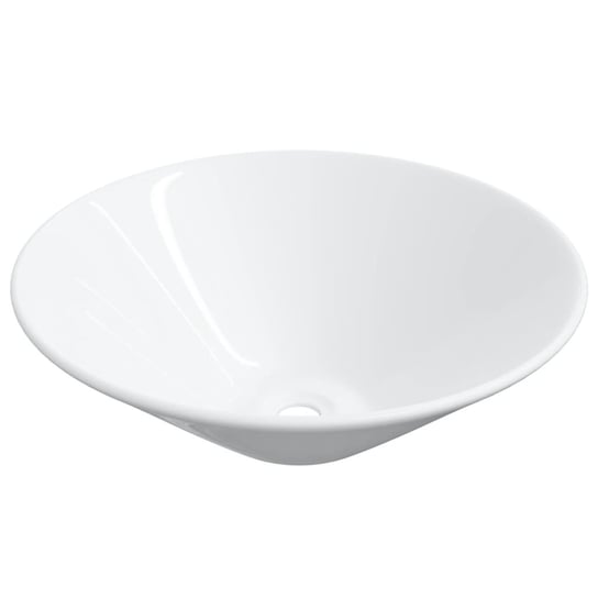 Elegancka umywalka nablatowa ceramiczna - biała, 4 Inna marka