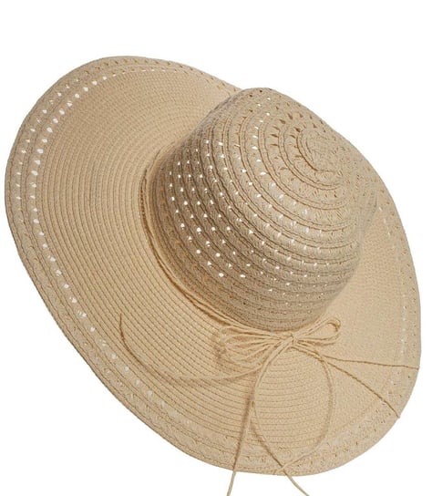 Elegancki damski kapelusz słomkowy ażurowy Agrafka