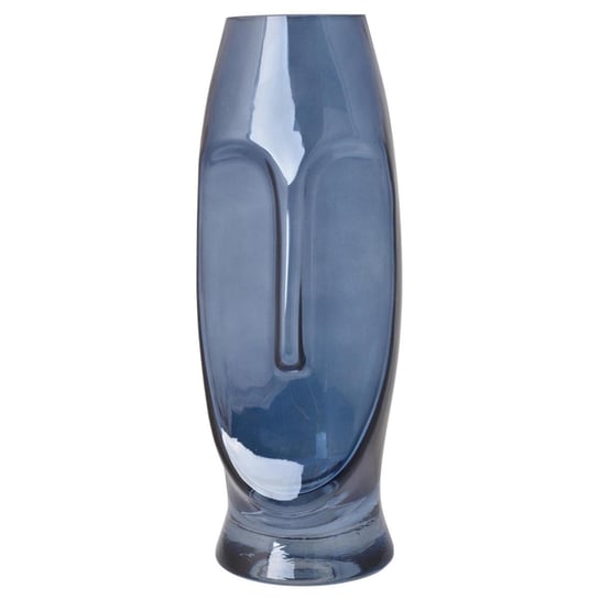 Elegancki, granatowy wazon ze szkła - twarz Gessi 25 cm Duwen