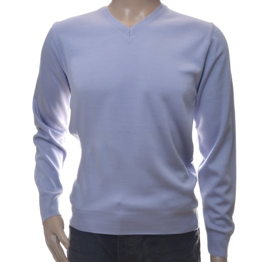 Elegancki klasyczny sweter męski gładki wełniany M Inny producent
