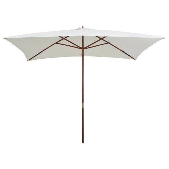 Elegancki parasol drewniany 200x300cm, kolor: śmie Inna marka