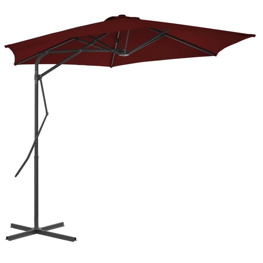 Elegancki parasol z podstawą krzyżową - ochrona pr Inna marka