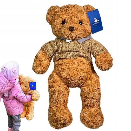 Elegancki Pluszowy Miś – 50 cm | Idealny do Zdjęć i Przytulania! bez marki