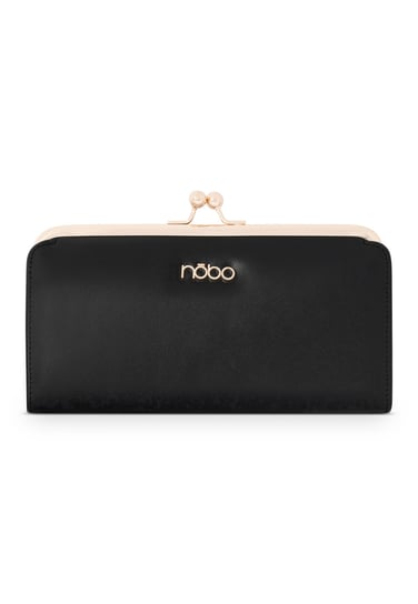 Elegancki portfel Nobo z biglem czarny Nobo