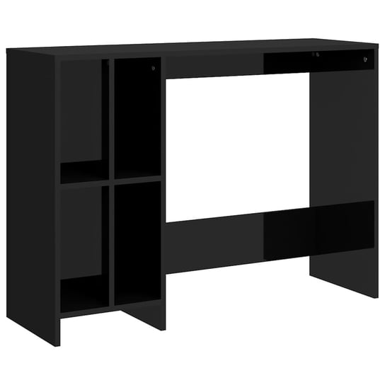 Eleganckie biurko z półkami czarny 102,5x35x75 cm Zakito Europe