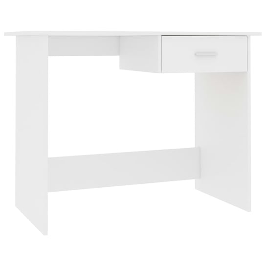 Eleganckie biurko z szufladą, 100x50x76 cm, białe Zakito