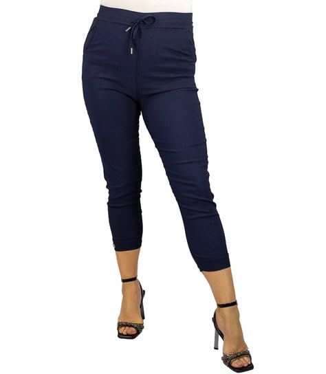 Eleganckie damskie spodnie elastyczne cygaretki KATE-5XL/6XL Agrafka
