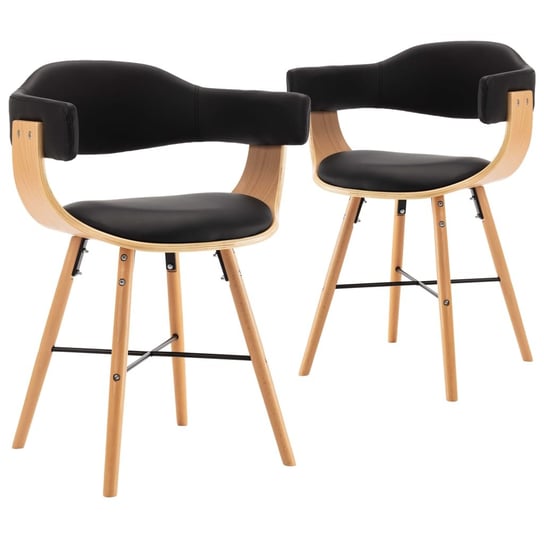 Eleganckie krzesła stołowe z podłokietnikami, czar / AAALOE Inna marka