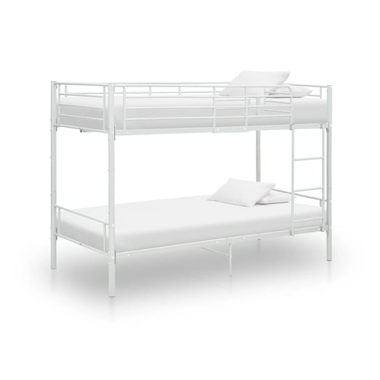 Eleganckie łóżko piętrowe metalowe - 208x96x150 cm Inna marka