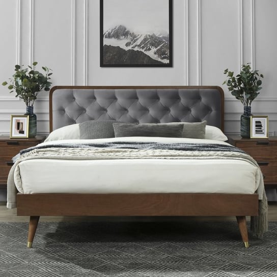 Eleganckie łóżko tapicerowane Naomi 160x200 cm Style Furniture