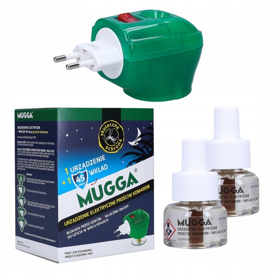 Elektrofumigator Mugga + 2 Wkłady 45 Nocy- 35 Ml Mugga