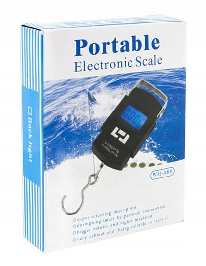 Elektroniczna Waga Hakowa 50Kg Wędkarska Bagażowa Portable