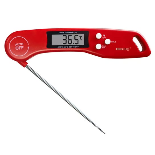 Elektroniczny termometr kuchenny, czerwony KingHoff KINGHoff