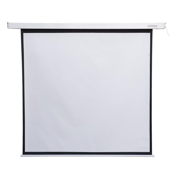 Elektryczny ekran projekcyjny ścienny/sufitowy 4WORLD, 85", 152x152, 1:1, 36 W, biały matowy 4world