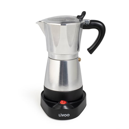 Elektryczny ekspres do kawy typu moka srebrny LIVOO Livoo