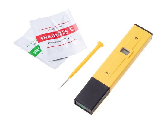 Elektryczny miernik tester pH wody - żółty Hedo