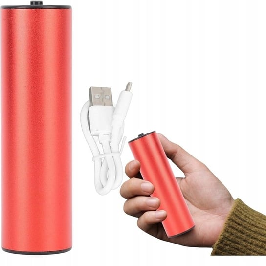 Elektryczny Ogrzewacz Do Rąk Power Bank 2W1 Usb Podgrzewacz Dłoni Czerwony Domidekor