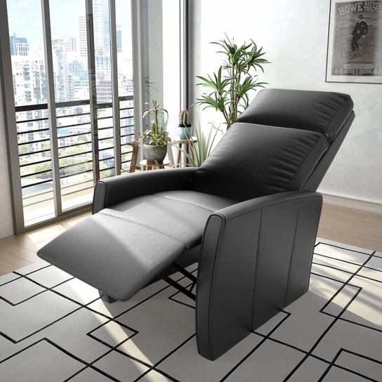 Elektryczny rozkładany fotel VIDAXL, czarny, 105x87x68 cm vidaXL