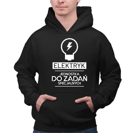 Elektryk - jednostka do zadań specjalnych - męska bluza na prezent Koszulkowy