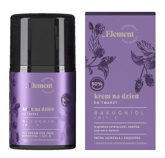 Element Bakuchiol+Wit.C Krem do twarzy na dzień - cera dojrzała i zmęczona 50ml Elfa Pharm