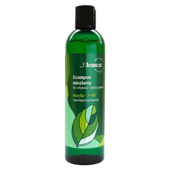 Element, Bazylia + NMF, szampon micelarny do włosów i skóry głowy, 300 ml Elfa Pharm