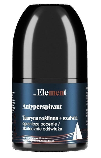 Element Men Antyperspirant roll-on z tauryną roślinną i szałwią 50ml Elfa Pharm