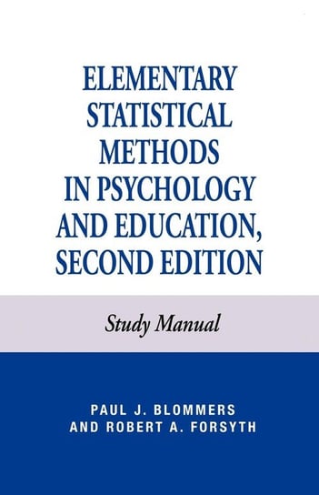 Elementary Statistical Methods in Psychology Blommers Paul J.
