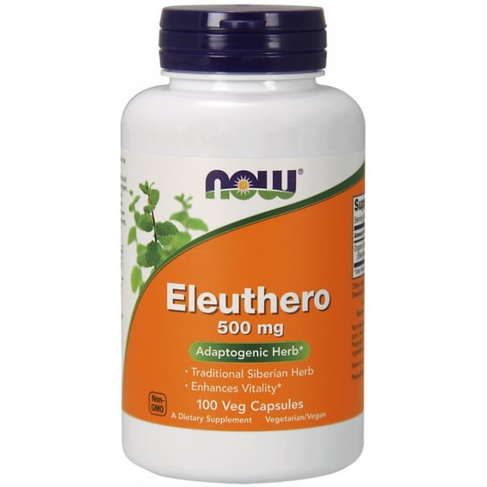 Eleuthero 500 mg - Żeń-szeń Syberyjski ( Suplement diety, 100 kaps.) Now Foods