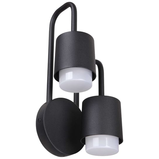 Elewacyjna LAMPA ścienna SORANO C49-2/BK-9 Italux tarasowa OPRAWA kinkiet LED 12W 3000K do ogrodu outdoor IP44 czarny ITALUX