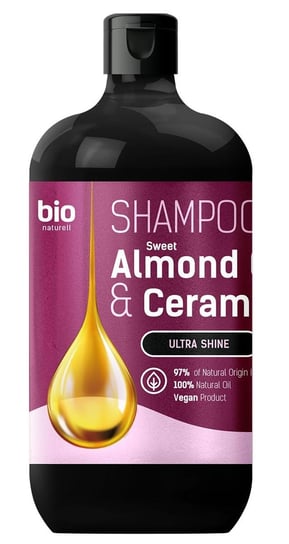 Elfa, Bio Naturell, Nabłyszczający szampon do włosów z olejem ze słodkich migdałów i ceramidami, 946 ml Elfa