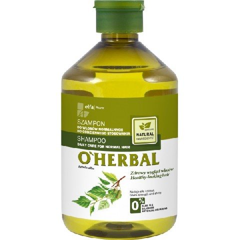 Elfa Pharm, O'Herbal, szampon z ekstraktem z brzozy do włosów normalnych, 500 ml Elfa Pharm