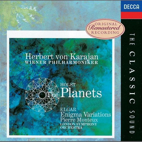 Elgar: Enigma Variations / Holst:The Planets London Symphony Orchestra, Pierre Monteux, Wiener Staatsopernchor, Wiener Philharmoniker, Herbert Von Karajan