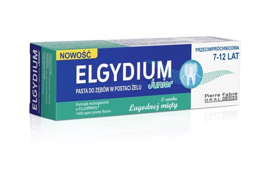 Elgydium, Junior, Pasta do mycia zębów łagodna mięta, 50 ml Elgydium