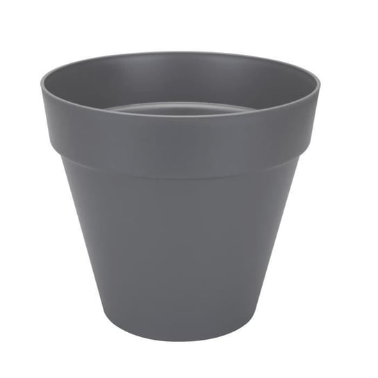 Elho Plastikowa okrągła doniczka Loft Urban Anthracite Grey Ø 50 cm 48 l Elho