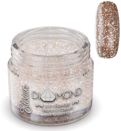 Elisium, Diamond, puder do manicure tytanowego D07 Rumble Of Cooper, 23 g Elisium