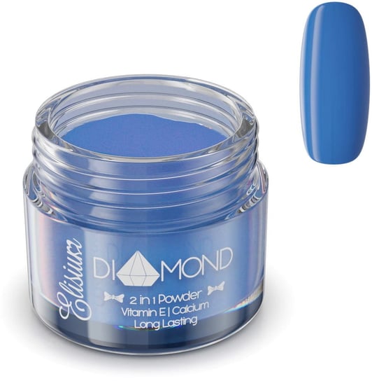 Elisium, Diamond, puder do manicure tytanowego DB706 Classic Blue, 23 g Elisium