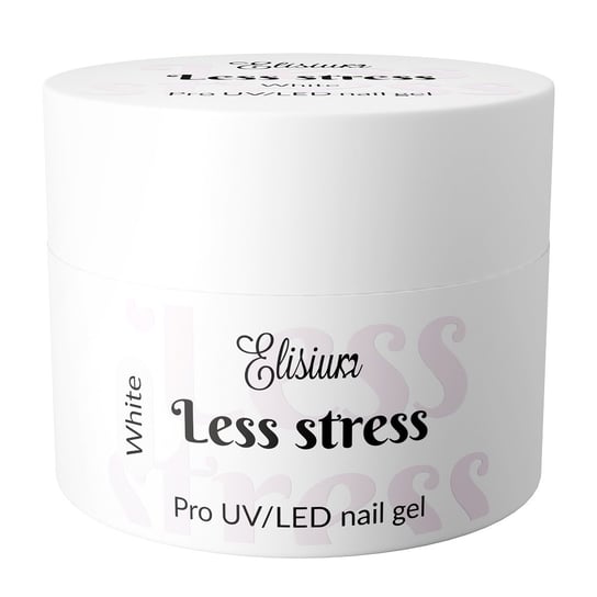Elisium, Less Stress Builder Gel, żel budujący, White, 40ml Elisium